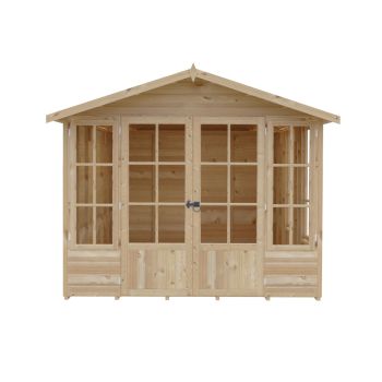 Delmora 8 x 12 Shiplap Summerhouse - Wood - L2456 x W3582 x H2174 mm