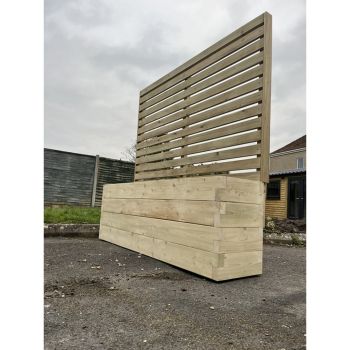Suffolk Planter and Trellis - Wood - L180 x W40 x H180 cm