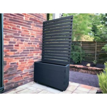 Suffolk Planter and Trellis - (Painted Wooden Planter - Choice of Colours Available) - L120 x W40 x H120 cm