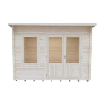 Edgefield 11 x 8 Feet Log Cabin in 19 mm Logs - L329 x W239 x H239 cm