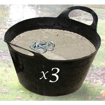 Optional Extra Mud Anchor Set - Only available to order with Somerton Floating Duck House Three Nest