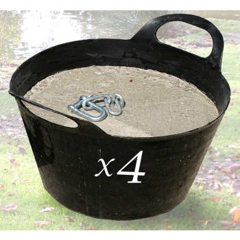 Optional Extra Mud Anchor Set - Only available to order with Somerton Floating Duck House Eight Nest