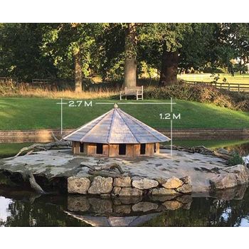 Somerton Floating Duck Twelve Nest - Pressure Treated Red Pine - L275 x W275 x H120 cm 