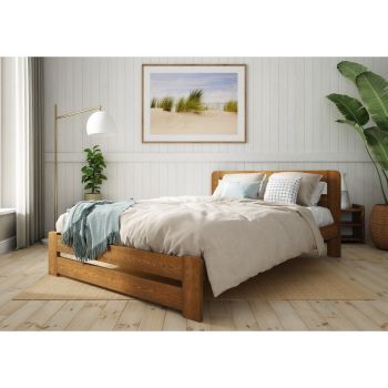 Aurora Bed Frame 4 Feet - Wood - L197 x W128 x H80 cm - Umbra