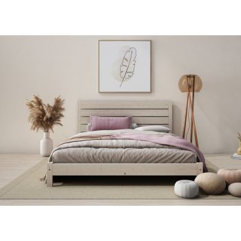 Shibui Bed Frame 3 Feet - Wood - L197 x W98 x H90 cm - Desert Grey