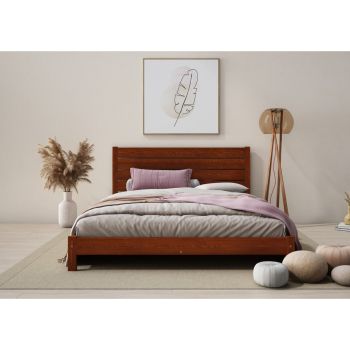 Shibui Bed Frame 6 Feet - Wood - L207 x W188 x H90 cm - Bear