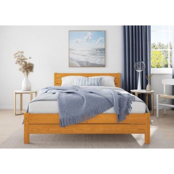 Alva Bed Frame 3 Feet - Wood - L197 x W98 x H90 cm - Teak