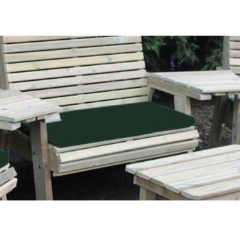 Waterproof Seat Pads - Triple - Green Cushion - Outdoor Cushion for Garden Furniture