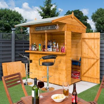 Garden Bar with Assembly - L184 x W190 x H240 cm - Dipped