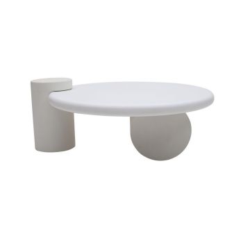 Geo Modern Abstract Coffee Table - L90 x W105 x H40 cm - Brown