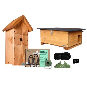 Bird Box and Hedgehog House Complete Garden WiFi Camera Kit