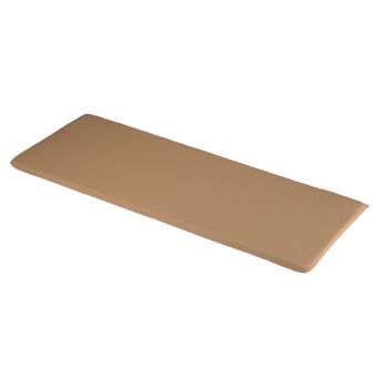 3 Seater Bench Outdoor Garden Furniture Cushion - L141 x W48 x H4 cm - Mocha