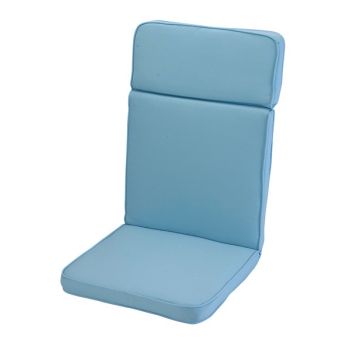 Placid High Recliner Outdoor Garden Furniture Cushion - L116 x W49 x H4 cm - Blue
