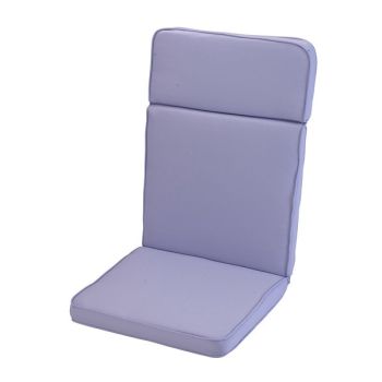 Heather High Recliner Outdoor Garden Furniture Cushion - L116 x W49 x H4 cm - Purple