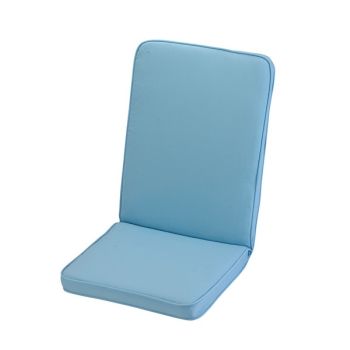 Placid Low Recliner Outdoor Garden Furniture Cushion - L96 x W42 x H4 cm - Blue
