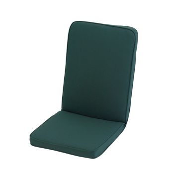 Low Recliner Outdoor Garden Furniture Cushion - L96 x W42 cm - Forest Green