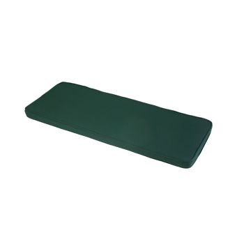 3 Seater Bench Outdoor Garden Furniture Cushion - L141 x W48 x H4 cm - Forest Green