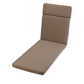 Stone Sun Lounger Outdoor Garden Furniture Cushion - L198 x W60 x H4 cm
