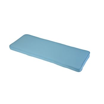 Placid 2 Seater Bench Outdoor Garden Furniture Cushion - L116 x W48 x H4 cm - Blue