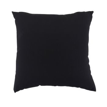 Scatter Cushion 18 x 18 Outdoor Garden Furniture Cushion (Pack of 4) - L46 x W46 cm - Black