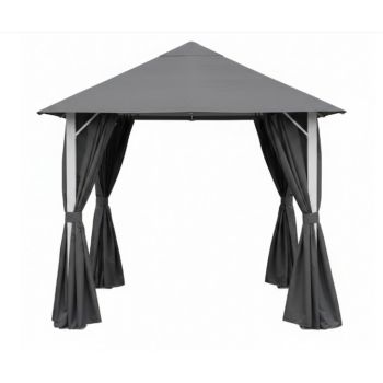 Vintage Gazebo - L260 x W360 x H260 cm - Grey