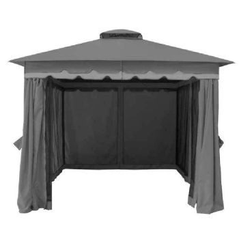 Monaco Two Tone Gazebo - L300 x W400 x H250 cm - Grey