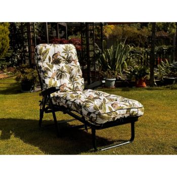 Tropical Deluxe Sunbed - L115 x W65 x H94 cm - Green