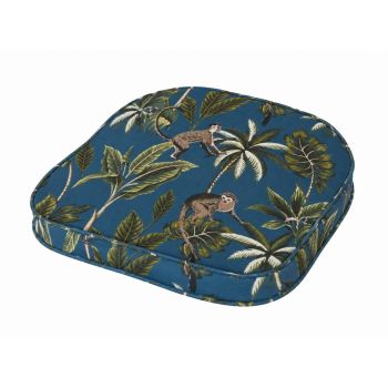 Tropical Standard Carver Chair Cushion - L45 x W40 x D5 cm - Grey