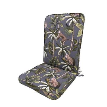 Tropical Low Recliner Cushion - L96 x W42 x H5 cm - Grey