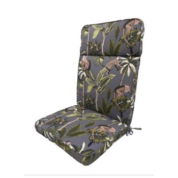 Tropical High Recliner Cushion - L116 x W49 x H6 cm - Grey