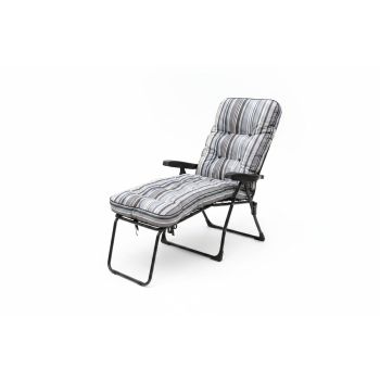 Sandbanks Deluxe Lounger - L118 x W58 x H99 cm - Grey