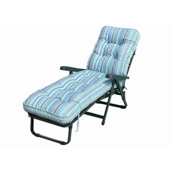Sandbanks Deluxe Sunbed - L115 x W65 x H94 cm - Grey