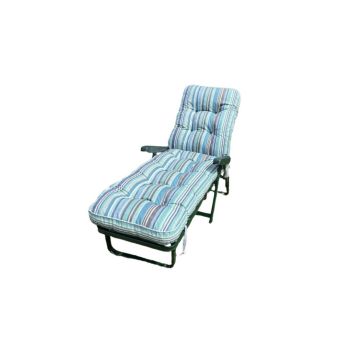 Sandbanks Deluxe Sunbed - L58 x W115 x H99 cm - Blue