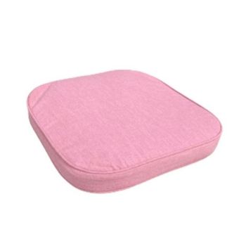 Powder Luxury D Pad Seat Cushion - L41 x W38 x D6 cm - Pink