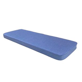 Navy Luxury 2 Seater Bench Cushion - L48 x W116 x D5 cm