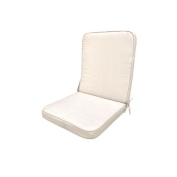 Ivory Luxury Low Recliner Cushion - L96 x W42 x D5 cm