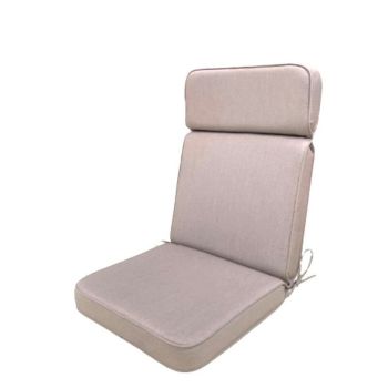 Taupe Luxury High Recliner Cushion - L116 x W49 x D5 cm