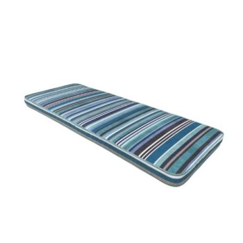 Sandbanks 2 Seater Bench Cushion Pad - L116 x D48 cm - Blue 