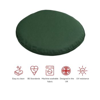 SP Bistro Cushion Pads (Pack of 2) - L30 x W30 x H4 cm - Green