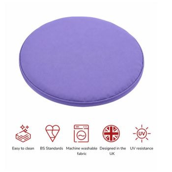 SP Bistro Pad Cushions (Pack of 2) - L30 x W30 x H4 cm - Plum