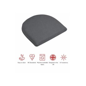SP D Pad Cushions (Pack of 2) - L40 x W40 x H4 cm - Grey