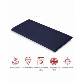 SP 2 Seater Bench Pad Cushion - L116 x W48 x H6 cm - Navy