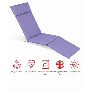 SP Steamer Pad Cushion - L183 x W49 x H6 cm - Plum