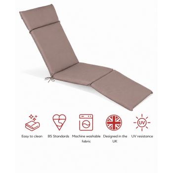 SP Steamer Pad Cushion - L183 x W49 x H6 cm - Taupe