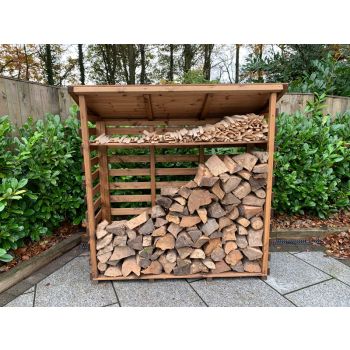 Large Log Store - W166 x D66 x H167 - Fully Assembled