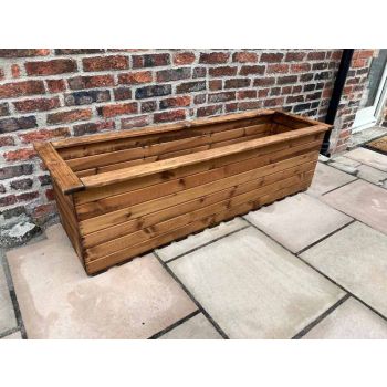 The Willoughby Extra Large Sleeper Trough - Wood - L48 x W161 x H45.5 cm