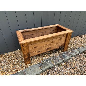 Multi Pack of 3 - Prestbury Raised Rectangular Large Trough - Timber - L41 x W83 x H42 cm - Minimal Assembly Required
