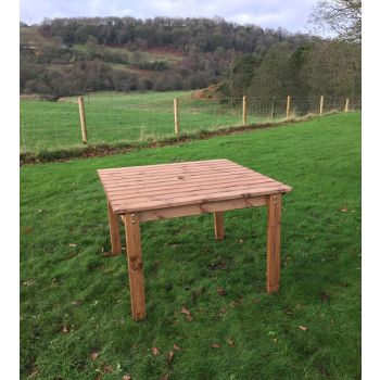 4 Seat Square Dining Table - W120 x D120 x H80 - Fully Assembled