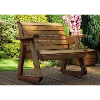 Little Fella's Bench Rocker, Children's Wooden Garden Furniture - W93 x D62 x H81 - Fully Assembled