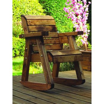 Little Fella's Chair Rocker, Children's Wooden Garden Furniture - W58 x D62 x H81 - Fully Assembled